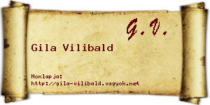 Gila Vilibald névjegykártya